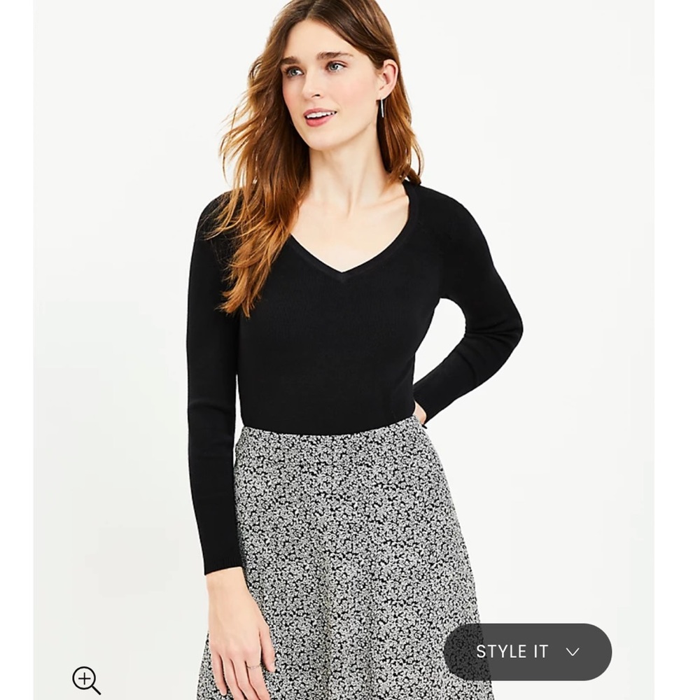 N.W.O.T LOFT BLACK SWEATER TOP